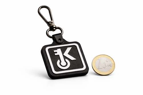 Keyri keychain - zwart-wit